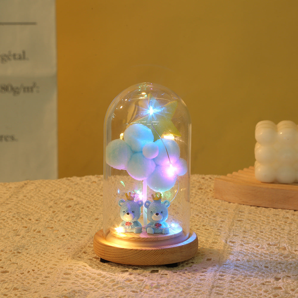 Valentineās Day Glass Cover Craft with LED Lights