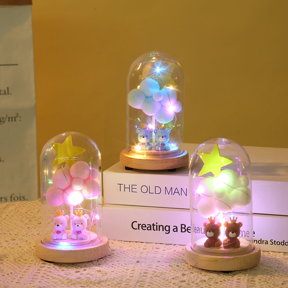 Valentineās Day Glass Cover Craft with LED Lights