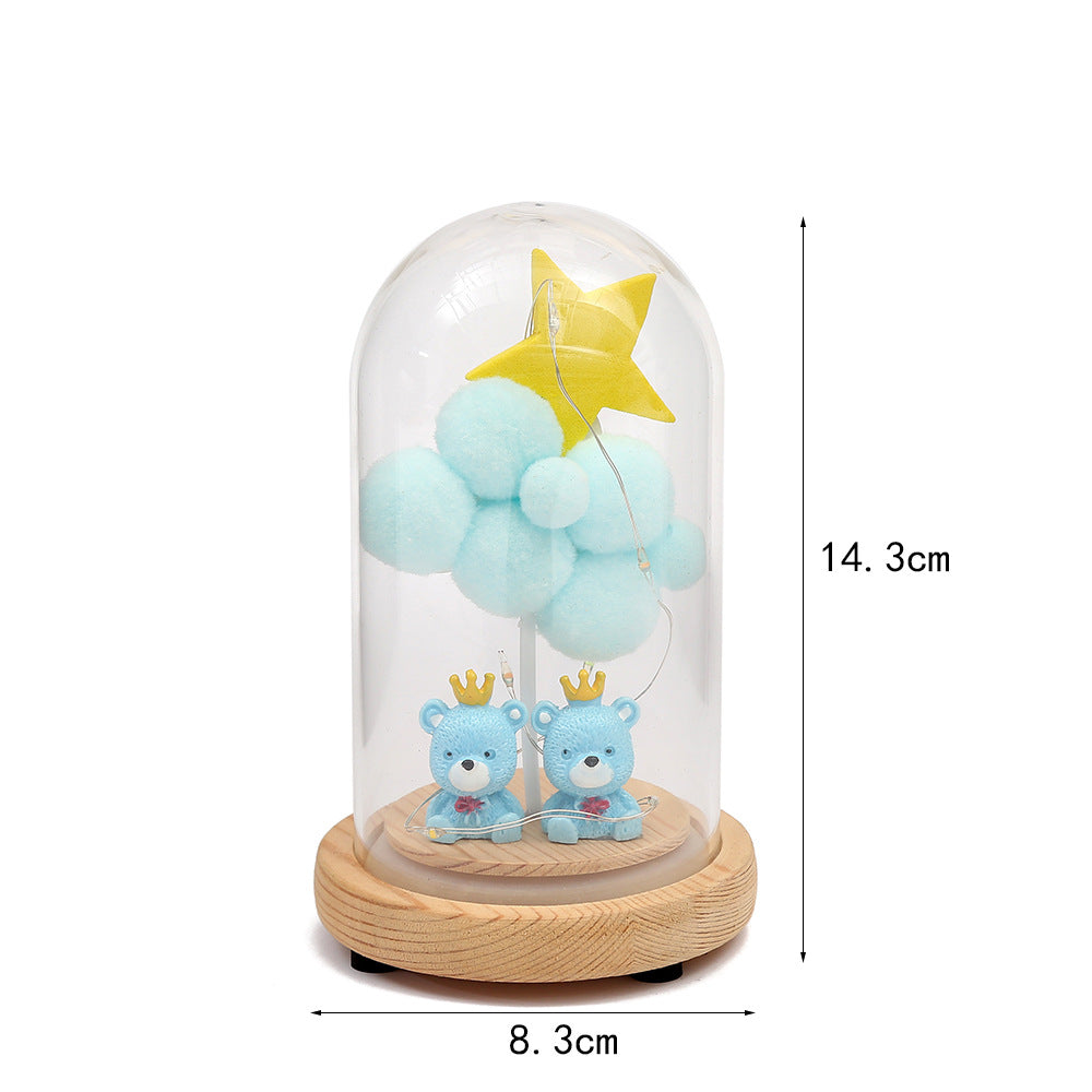 Valentineās Day Glass Cover Craft with LED Lights