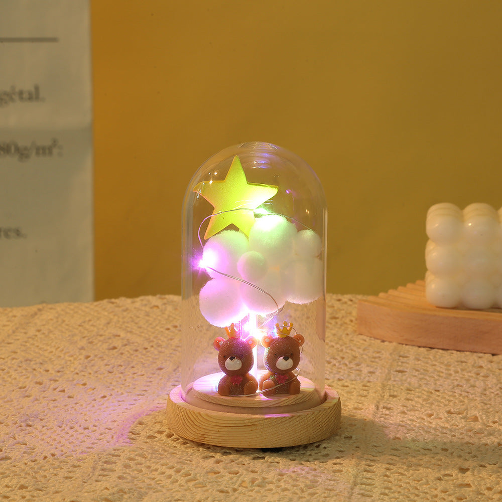 Valentineās Day Glass Cover Craft with LED Lights