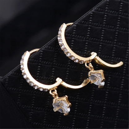  Korean Style Luxury Full Diamond Earrings