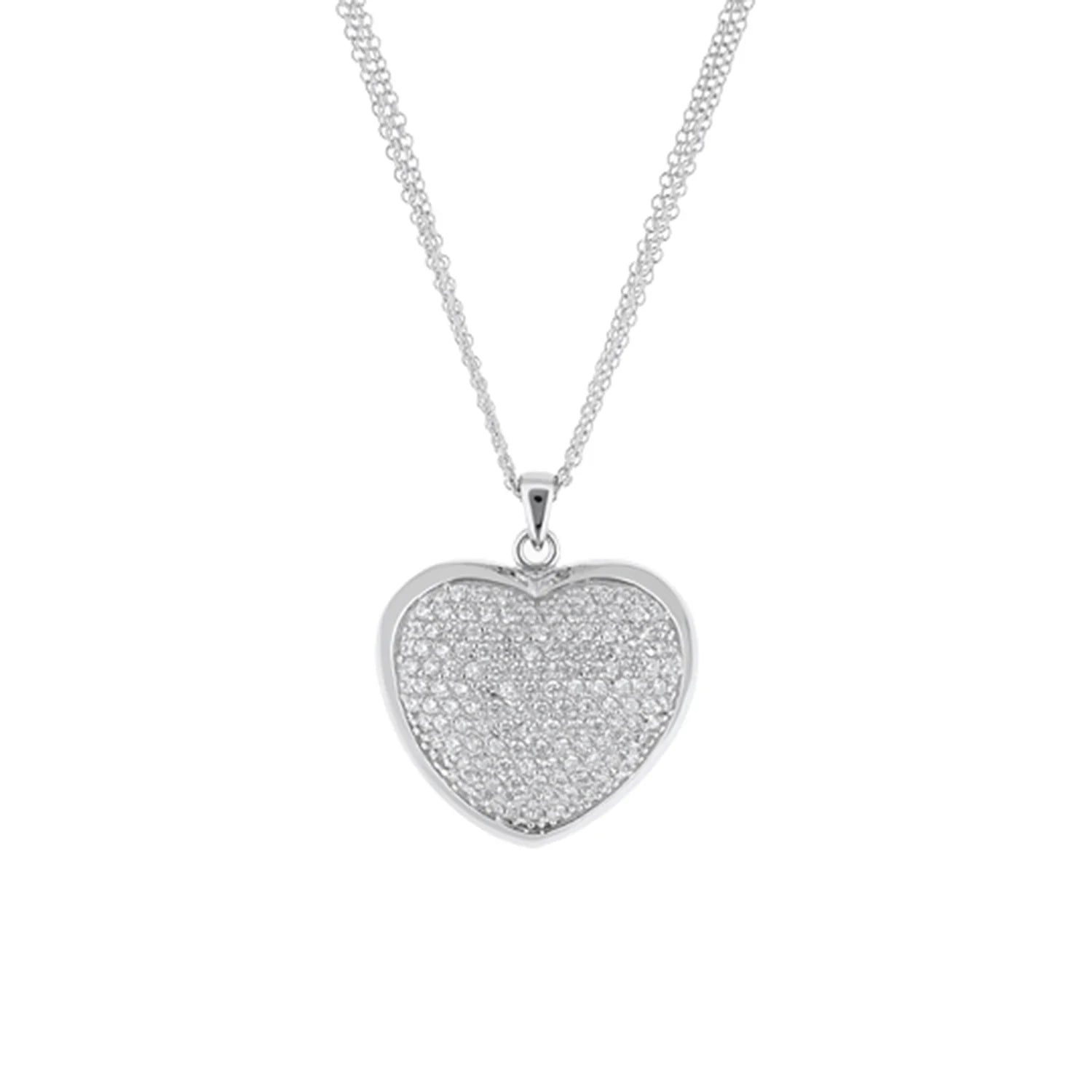 Pave Love Necklace