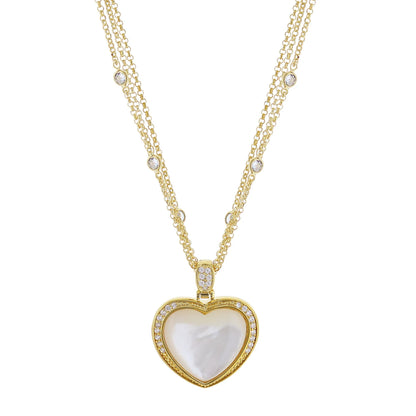 Pave Love Necklace