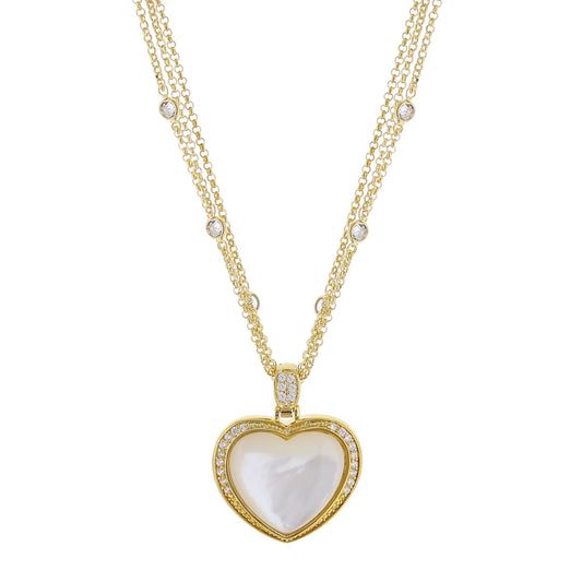 Pave Love Necklace