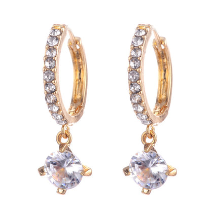  Korean Style Luxury Full Diamond Earrings