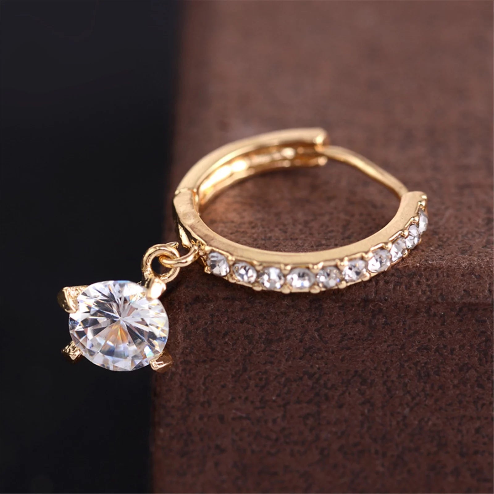  Korean Style Luxury Full Diamond Earrings