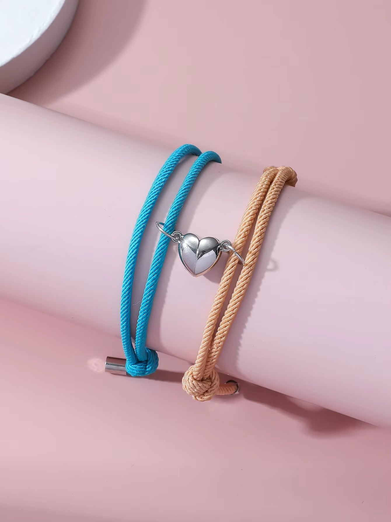 Love Braided Rope Magnetic Bracelets – Matching Set for Lovers